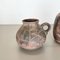 Abstract German Fat Lava Pottery Vases by Ruscha, 1960s, Set of 2, Image 5