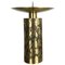 Extra Large Modernist Vintage Brutalist Brass Sculptural Candleholder, 1970s 1