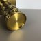 Extra Large Modernist Vintage Brutalist Brass Sculptural Candleholder, 1970s 13
