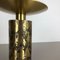 Extra Large Modernist Vintage Brutalist Brass Sculptural Candleholder, 1970s 6