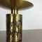 Extra Large Modernist Vintage Brutalist Brass Sculptural Candleholder, 1970s, Image 6