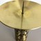 Extra Large Modernist Vintage Brutalist Brass Sculptural Candleholder, 1970s, Image 8