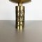 Extra Large Modernist Vintage Brutalist Brass Sculptural Candleholder, 1970s, Image 4