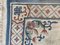 Vintage Art Deco Chinese White Field Rug 6