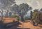 Große alte Olivenbäume Gemälde von Ricard Tarrega Viladoms 2