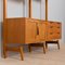 Norwegian Rival 2 Bay Free Standing Teak Wall Unit with 3 Cabinets and 3 Shelves by Kjell Riise for Brodrene Jatogs ,1960s 16