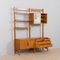 Norwegian Rival 2 Bay Free Standing Teak Wall Unit with 3 Cabinets and 3 Shelves by Kjell Riise for Brodrene Jatogs ,1960s 9