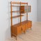 Norwegian Rival 2 Bay Free Standing Teak Wall Unit with 3 Cabinets and 3 Shelves by Kjell Riise for Brodrene Jatogs ,1960s 10