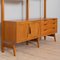 Norwegian Rival 2 Bay Free Standing Teak Wall Unit with 3 Cabinets and 3 Shelves by Kjell Riise for Brodrene Jatogs ,1960s 15