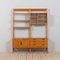 Norwegian Rival 2 Bay Free Standing Teak Wall Unit with 3 Cabinets and 3 Shelves by Kjell Riise for Brodrene Jatogs ,1960s 5