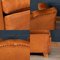 20th Century French Sheepskin Leather Armchairs, Set of 3, Image 9