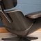 Eames Black Leather Lounge Chair & Ottoman from Vitra, 1980s, Set of 2, Image 26