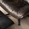 Eames Black Leather Lounge Chair & Ottoman from Vitra, 1980s, Set of 2, Image 7