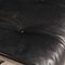 Poltrona Eames in pelle nera con poggiapiedi di Vitra, anni '80, set di 2, Immagine 13