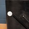 Poltrona Eames in pelle nera con poggiapiedi di Vitra, anni '80, set di 2, Immagine 17