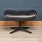 Eames Black Leather Lounge Chair & Ottoman from Vitra, 1980s, Set of 2, Image 42