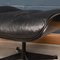 Eames Black Leather Lounge Chair & Ottoman from Vitra, 1980s, Set of 2, Image 15