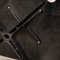 Poltrona Eames in pelle nera con poggiapiedi di Vitra, anni '80, set di 2, Immagine 16