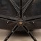 Poltrona Eames in pelle nera con poggiapiedi di Vitra, anni '80, set di 2, Immagine 36