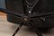 Poltrona Eames in pelle nera con poggiapiedi di Vitra, anni '80, set di 2, Immagine 38