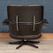 Eames Black Leather Lounge Chair & Ottoman from Vitra, 1980s, Set of 2 47
