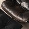 Eames Black Leather Lounge Chair & Ottoman from Vitra, 1980s, Set of 2, Image 4