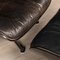 Eames Black Leather Lounge Chair & Ottoman from Vitra, 1980s, Set of 2 2