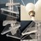 Mid 20th Century American Stacked Acrylic Table Lamps, Set of 2 10