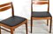 Chaises en Teck et Similicuir, 1960s, Set de 4 7