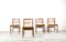 Teak und Baumwolle Stühle von Meredew, 1960er, 4er Set 6