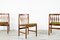 Chaises en Teck et Coton par Meredew, 1960s, Set de 4 4