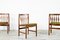 Teak und Baumwolle Stühle von Meredew, 1960er, 4er Set 4