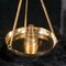 Vintage Indian Brass Cased Balance Scale Apothecary Measure, 1960s 9