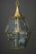 Lanterne Art Déco avec Verres Taillés, 1920s 9