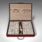 Spätes 20. Jh. Vintage chinesische Mahjong Set mit Spieletui 4