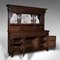 Large Antique English Victorian Oak Estate Hunt Cabinet Sideboard 3