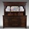 Large Antique English Victorian Oak Estate Hunt Cabinet Sideboard 2