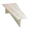 Architectural Trapezoid Travertine Coffee Table, 1970s, Image 1