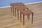 Danish Nesting Tables with Legs in Teak, 1960s, Set of 3, Image 5