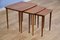 Tables Gigognes avec Pieds en Teck, Danemark, 1960s, Set de 3 4