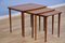 Danish Nesting Tables with Legs in Teak, 1960s, Set of 3, Image 3