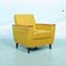 Fauteuil Space Age Vert Citron avec Accoudoirs en Bois, 1970s 5