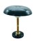 Italian Brass and Leather Table Lamp in the Style of Oscar Torlasco, 1950s 2