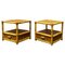 Italian Bamboo and Rattan Nightstand Side Tables from Dal Vera, 1960s, Set of 2 1