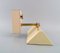 Art Deco Cream Lacquered Metal & Brass Wall Lamp 7