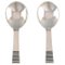 Sterling Silver Jam Spoons from Georg Jensen, 1930s, Set of 2 1
