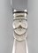 Sterling Silver & Stainless Steel Cactus Lunch Knife from Georg Jensen, Image 3