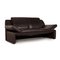 Brown Leather 2-Seat Sofa from Laauser 5