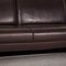 Brown Leather 2-Seat Sofa from Laauser 3