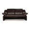 Brown Leather 2-Seat Sofa from Laauser 1